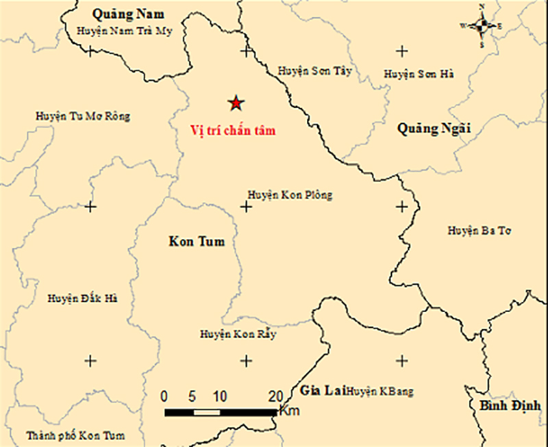 Kon Tum struck by seven consecutive tremors - The Saigon Times