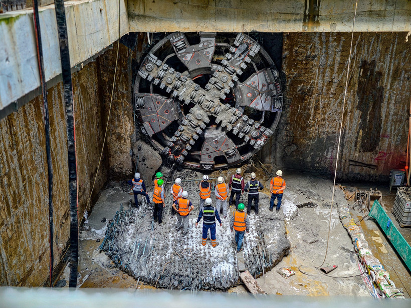 Hanoi completes tunneling for first four underground stations of Nhon–Hanoi Station metro line