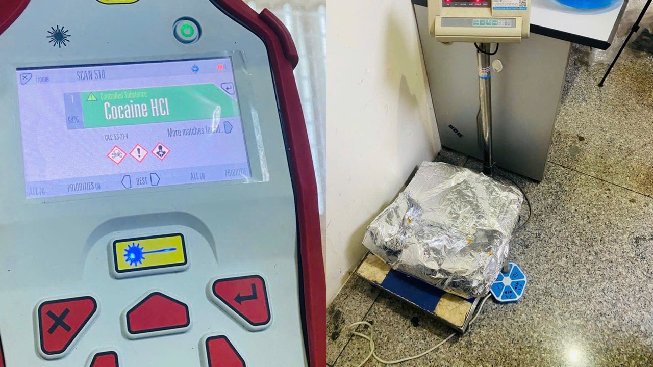 Customs seizes 4.5 kilograms of cocaine at TSN airport