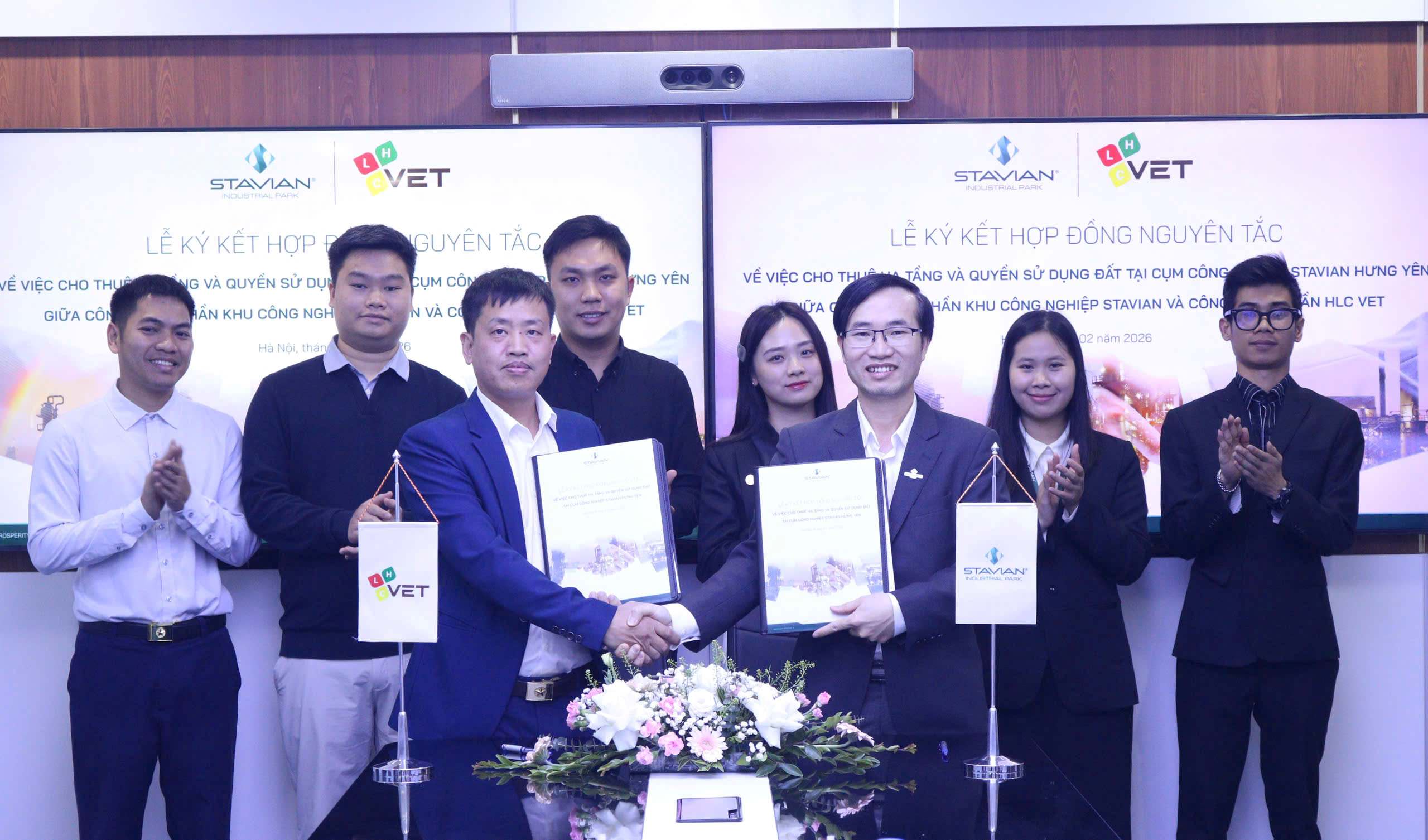 Stavian Hung Yen Industrial Cluster signs infrastructure lease agreements with multiple enterprises