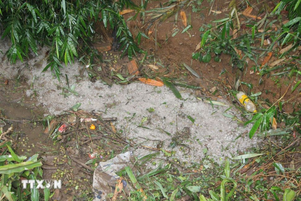 Sudden hailstorms cause damage in northern Vietnam