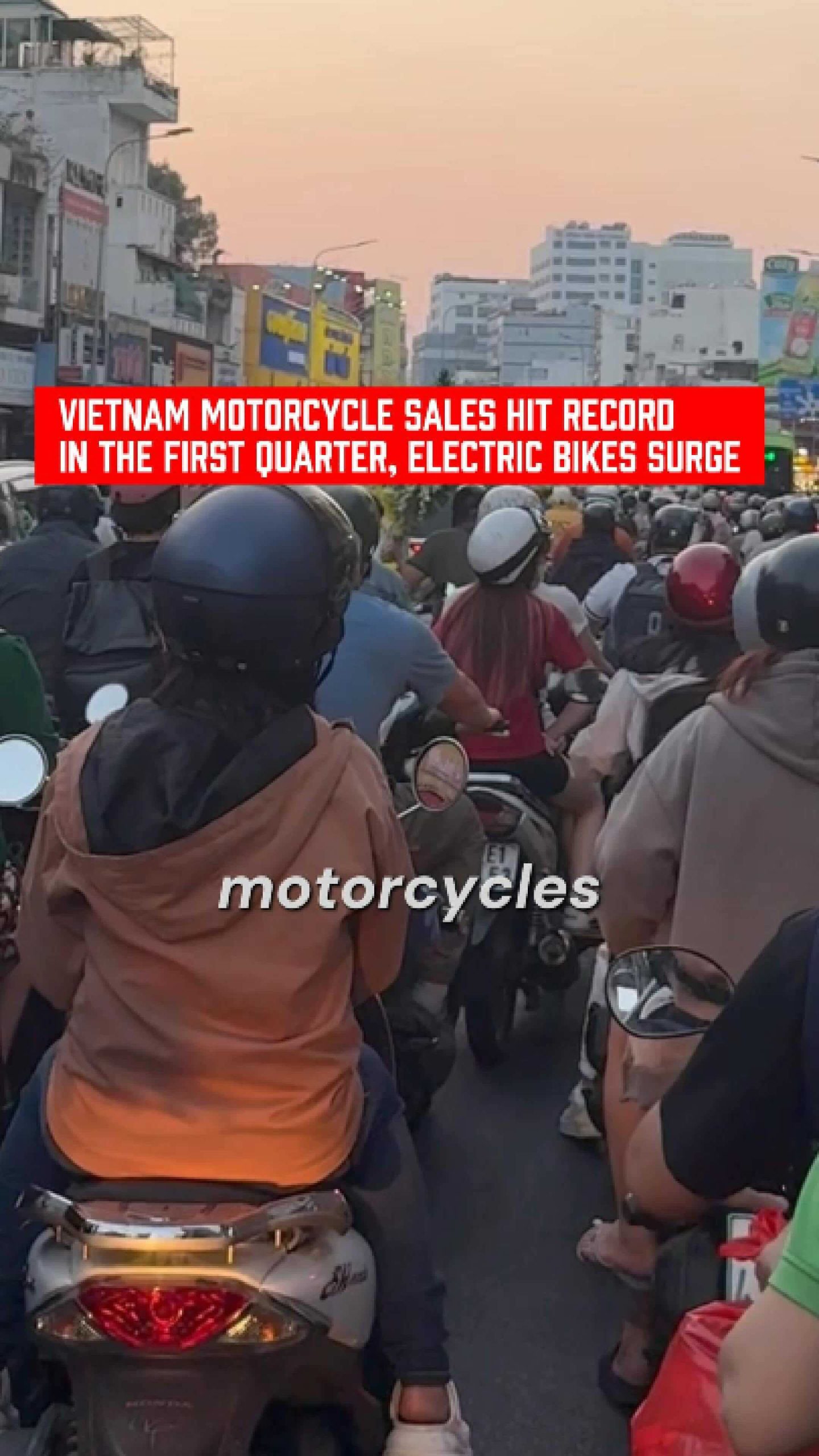 Vietnam motorcycle sales hit record in the first quarter, electric bikes surge
