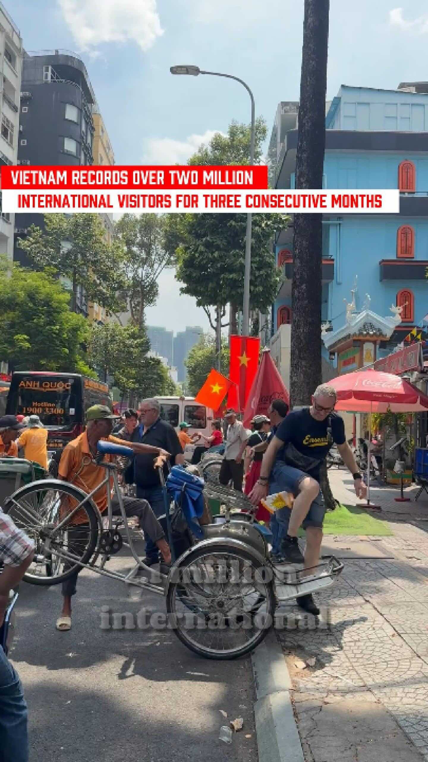 Vietnam records over two million international visitors for three consecutive months